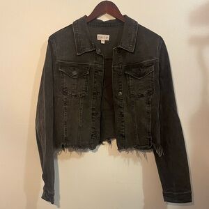 -Cello Cropped Jean Jacket-